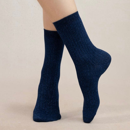 BLF 6504 Ribbed Lurex Socks