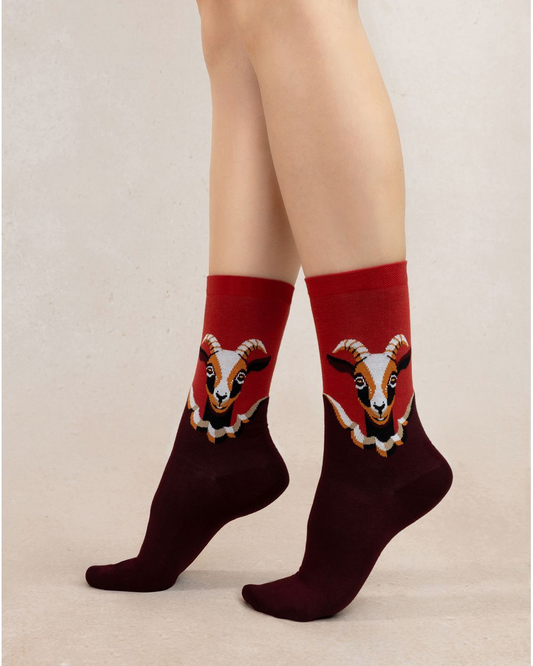 BLF 6499 Goat Pattern Socks