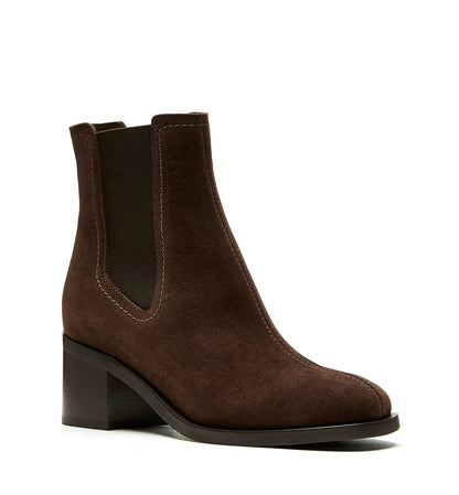 LC JOELLE BRUNETTE SUEDE BOOTIE