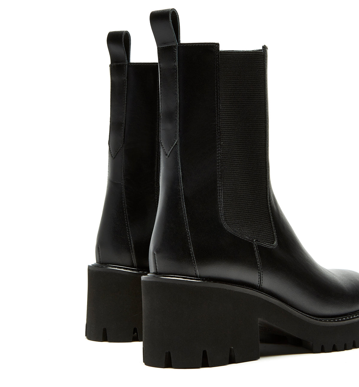 LC TEDDY BLACK LEATHER BOOTIE