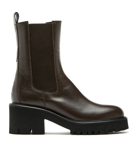 LC TEDDY BROWN LEATHER BOOTIE